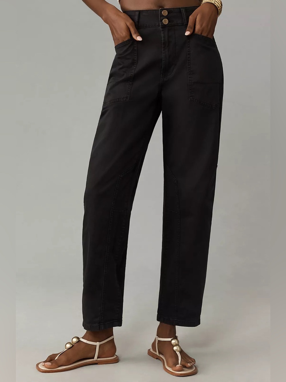 The Wanderer Mid-Rise Relaxed-Leg Pants by Pilcro Size 28